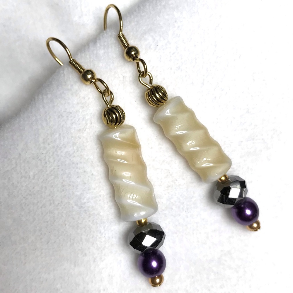 Handmade Earrings with Vintage and Modern Elements (E153-3H) New Without Tags